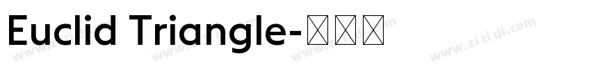 Euclid Triangle字体转换